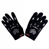 Перчатки с пальцами KNTGHLAOOD черные (текстиль)